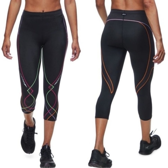 CW-X Women’s Stabilyx Compression Running Joint Support Tights Athletic Leggings - Picture 5 of 16